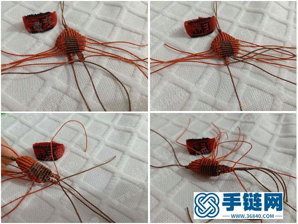 好看的編法手創_編繩對蝦吊墜掛飾圖解 
