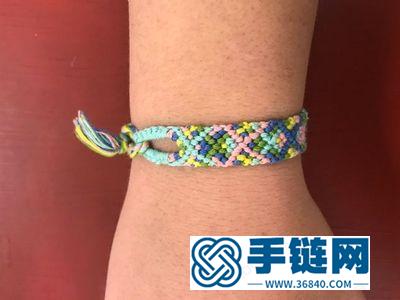 親手學編繩_五色手工編法友誼手繩詳細全過程 
