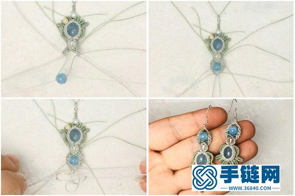 中國結編繩大全_簡單DIY天河石耳環詳細教程 