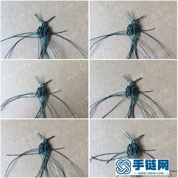耳環(huán)的編法_蠟線簡(jiǎn)單DIY編繩日系白水晶耳墜 