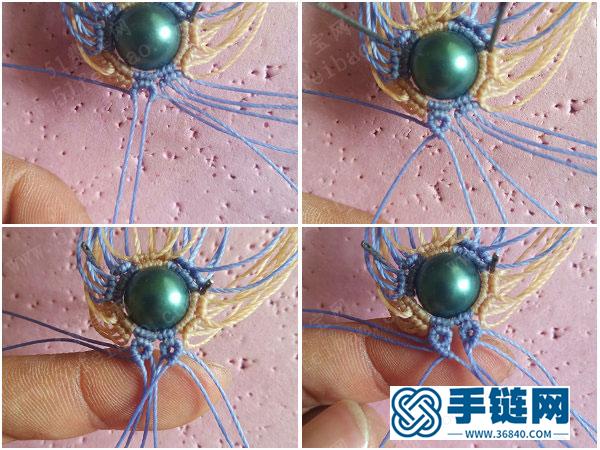 編法掛件裝飾教程_蠟線編繩多功能小花 