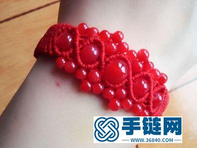 手工編織作品大全_簡單DIY斜卷結經典款手繩編法圖解 
