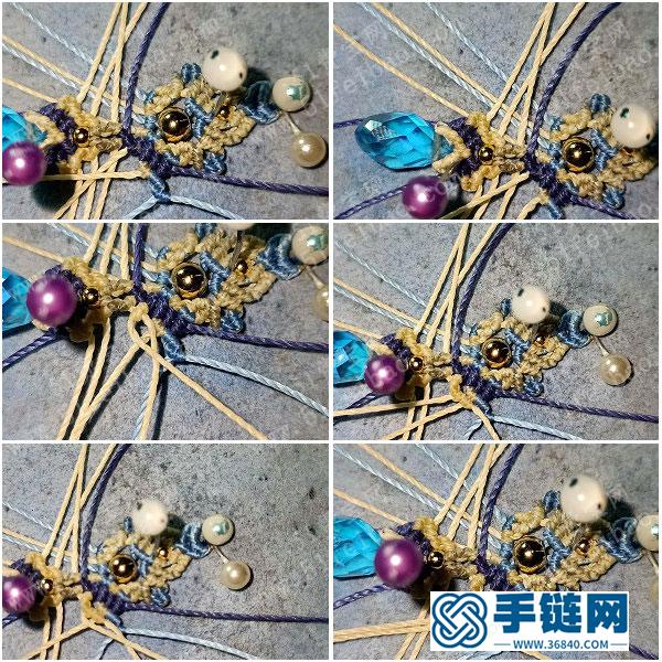 漂亮耳環的編法_簡單DIY編繩組合耳環圖解 