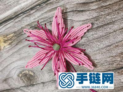 編繩仿真花裝飾制作_簡單DIY蠟線編法百合花教程 