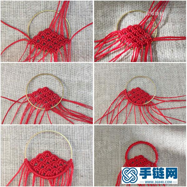 中國結(jié)車掛裝飾_新年祥云掛件編繩圖解 