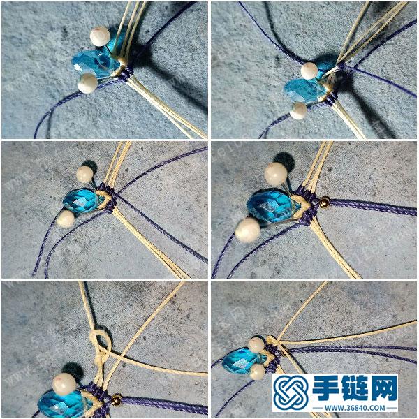 漂亮耳環的編法_簡單DIY編繩組合耳環圖解 