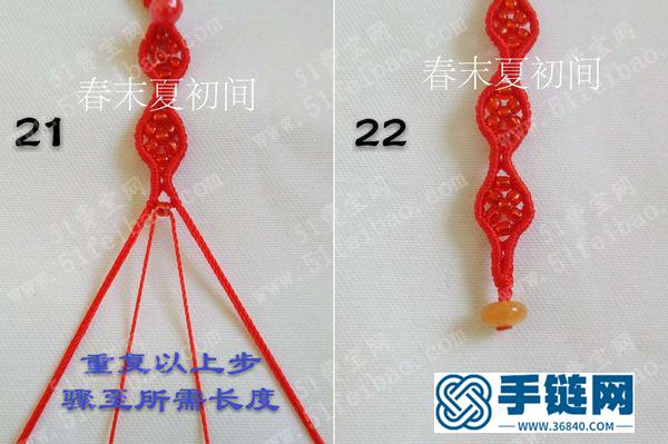 編法創意_編繩仿串珠6股線手繩 
