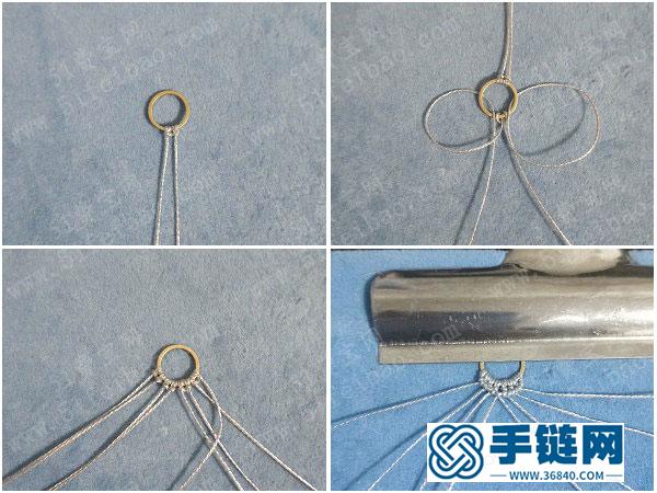 編法耳環教程_蠟彩金編繩耳環過程教學 
