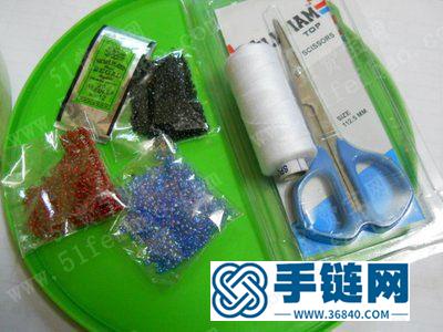 手編串珠五角星簡單DIY手串圖解 