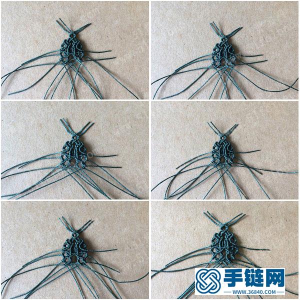 耳環(huán)的編法_蠟線簡(jiǎn)單DIY編繩日系白水晶耳墜 