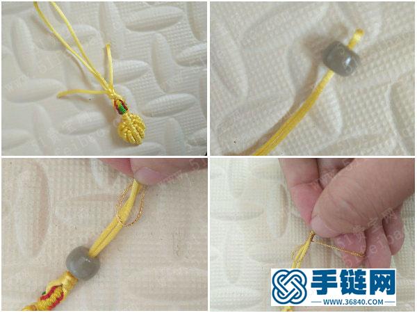 物盡其用創(chuàng)意_編繩廢線簡單DIY編法葉子鑰匙圈掛件 