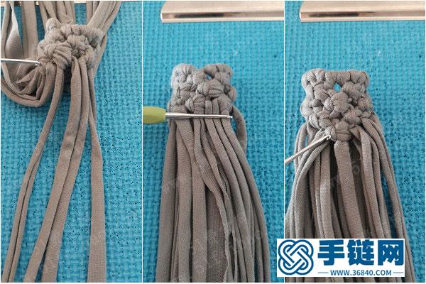 可愛的女生房間飾品_布條線繩編小娃娃掛件教程 