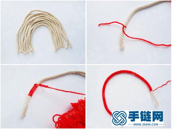 怎樣制作簡(jiǎn)單DIY手編彩虹掛件 
