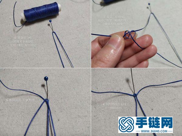 macrame編法葉子圖解_好看的編繩四葉草耳墜怎么做 