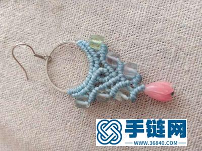 蠟線簡單DIY編繩_編法波西米亞耳環圖解 