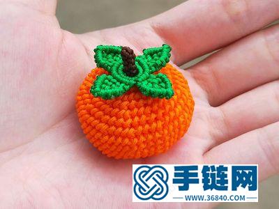柿柿如意編繩_簡(jiǎn)單DIY手工玉線編法柿子 