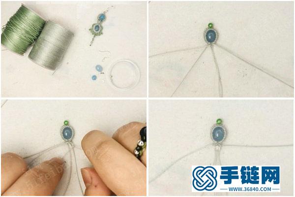 中國結編繩大全_簡單DIY天河石耳環詳細教程 