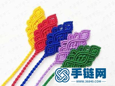 簡單DIY玉線編繩書簽_簡單DIY手編孔雀翎個性書簽 