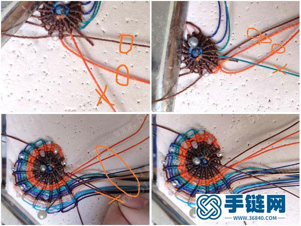 蠟線編法創意_簡單DIY唯美編繩鸚鵡螺耳環教學 