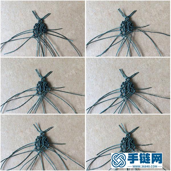 耳環(huán)的編法_蠟線簡(jiǎn)單DIY編繩日系白水晶耳墜 
