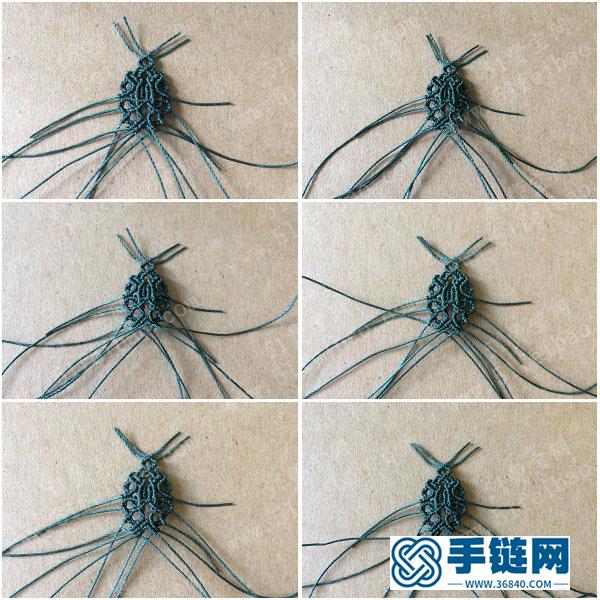 耳環(huán)的編法_蠟線簡(jiǎn)單DIY編繩日系白水晶耳墜 