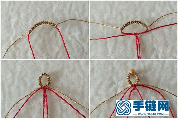 中國結編繩圖解_簡單DIY撞色菱格手繩步驟教學 