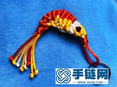 手工編織大全_簡單DIY大蝦鑰匙扣掛件教學圖 