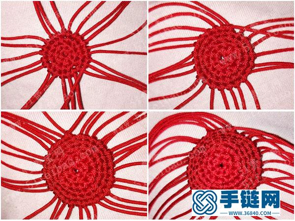 玉線手工編法小蘑菇掛件_如何簡單DIY編繩做可愛的鑰匙扣 