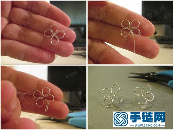 手編創意小作_如何扭編金屬絲四葉草 