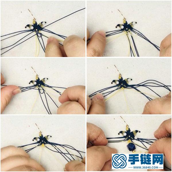 編繩結(jié)藝作品大全_簡單DIY小飛蛾青金耳環(huán)教學(xué) 