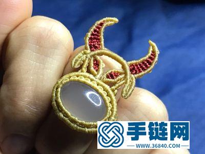 新年編繩創意首飾_生肖牛年牛氣沖天戒指編法圖解 
