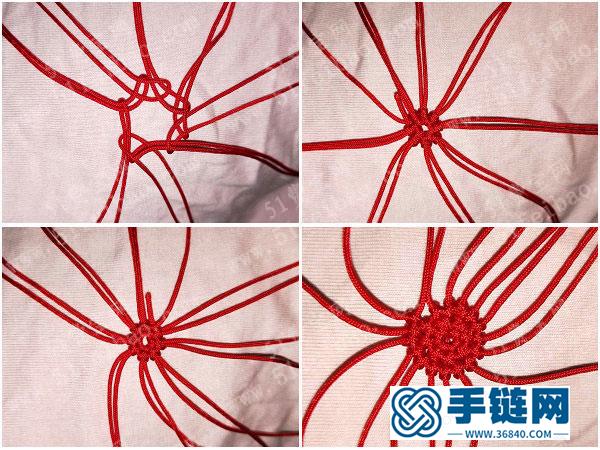 玉線手工編法小蘑菇掛件_如何簡單DIY編繩做可愛的鑰匙扣 