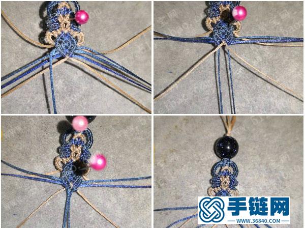 結藝手編教程_神秘的藍砂石耳環編法做法 