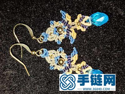漂亮耳環的編法_簡單DIY編繩組合耳環圖解 