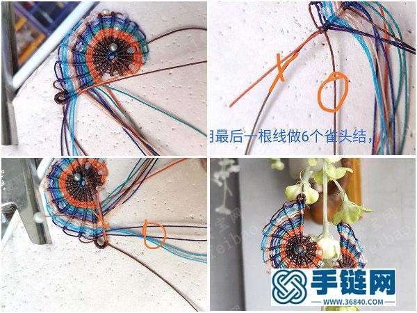 蠟線編法創意_簡單DIY唯美編繩鸚鵡螺耳環教學 