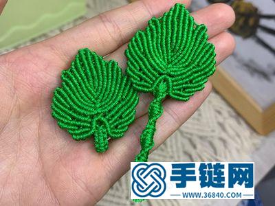 編繩余線利用_一步步編法超簡單心形葉子 