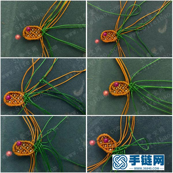 線頭廢物利用_簡單DIY編繩夏日清新菠蘿耳環 