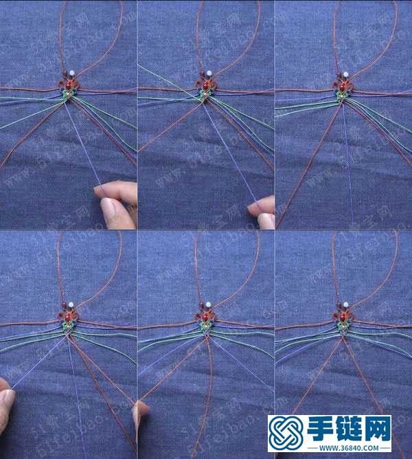 手工編織圖解_簡單DIY花顏扣頭小掛件 