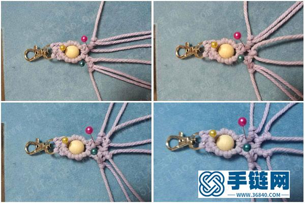 自制手工編織_編法棉繩掛件的簡單方法 