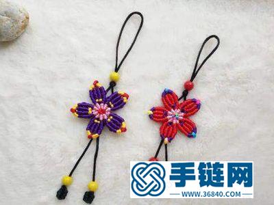 中國結編法創意_手工編織大花朵掛飾教程 