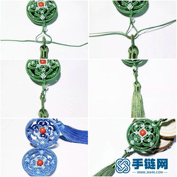 編繩鏤空香囊掛件_手工制作中國(guó)結(jié)傳統(tǒng)香囊 
