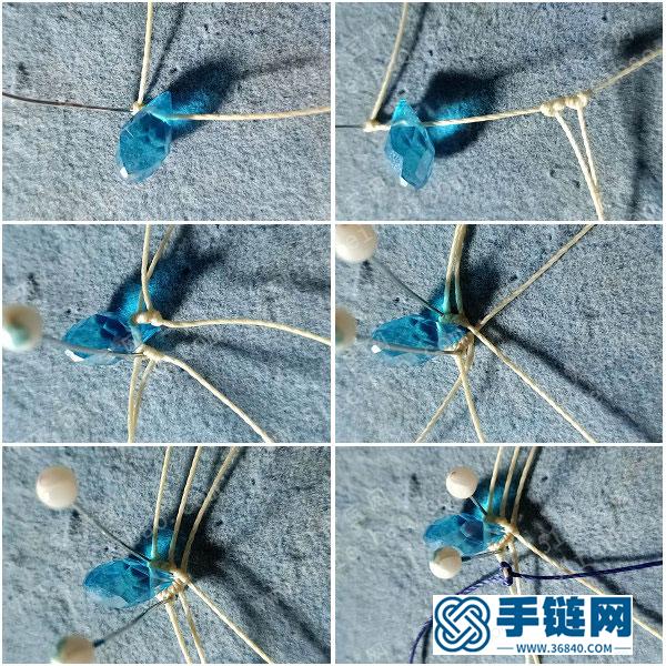 漂亮耳環的編法_簡單DIY編繩組合耳環圖解 
