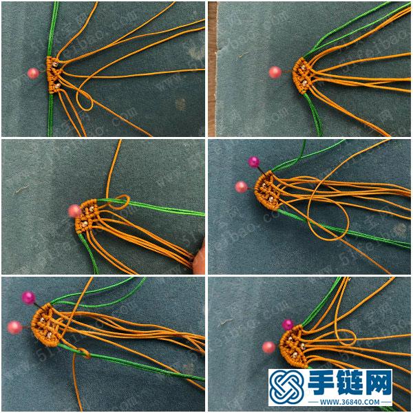 線頭廢物利用_簡單DIY編繩夏日清新菠蘿耳環 