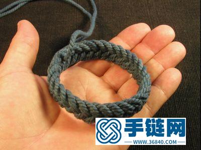 如何用線繩編法痕跡手鐲和戒指 