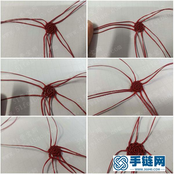簡單DIY編繩首飾教程_如何編法簡單小紅花耳環(huán) 
