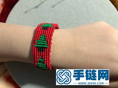 簡單的手繩編法_圣誕手繩編繩簡單DIY教程圖解 