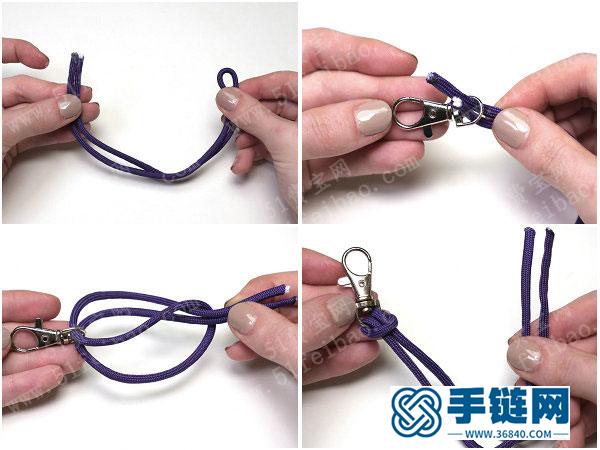 怎么簡單DIY傘繩編法拉鏈頭掛飾 