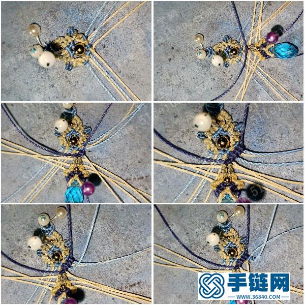 漂亮耳環的編法_簡單DIY編繩組合耳環圖解 