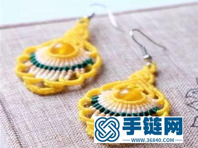 創意首飾_編繩掛件耳環吊墜簡單DIY制作教學 