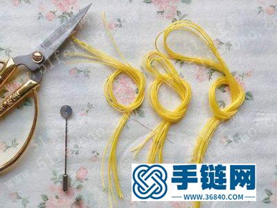 自己也能做的很好看首飾_蠟線編繩銀杏葉胸針簡單DIY圖解 
